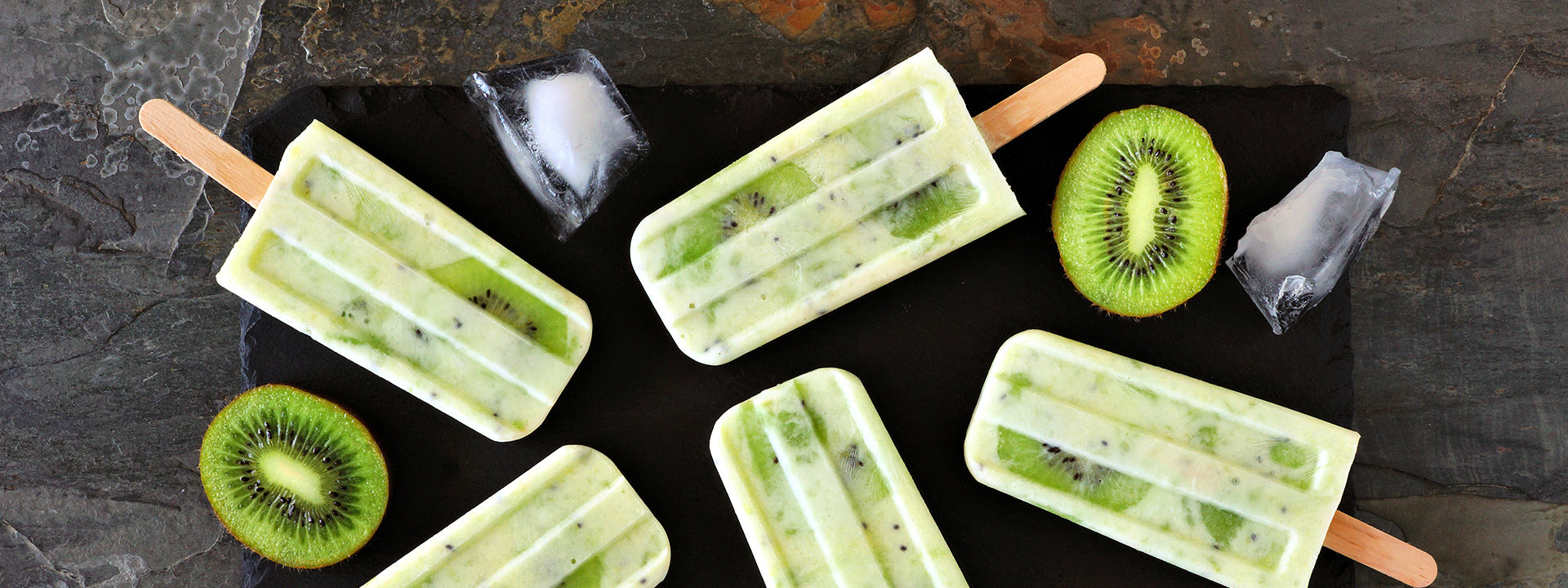 Kiwifruit and Greek Yogurt Popsicles