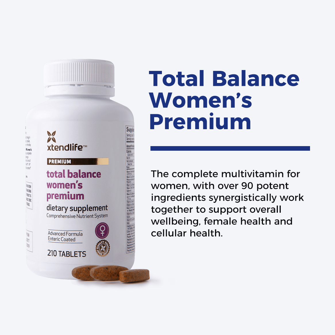 Complete multivitamin for women with over 90 potent ingredients